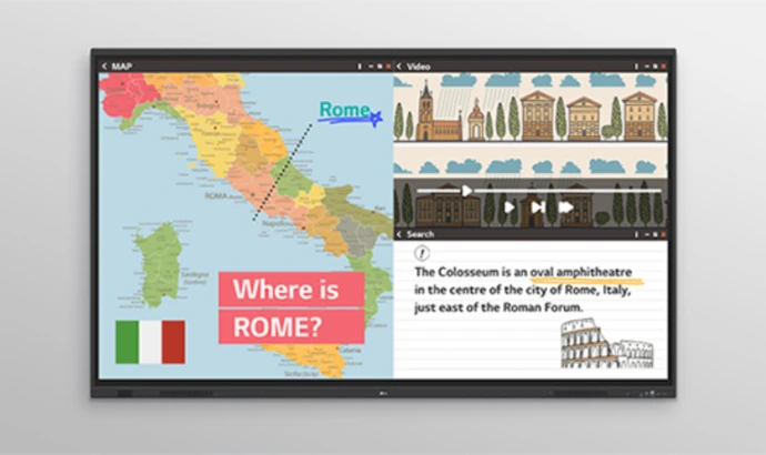 lg interactive display uae
